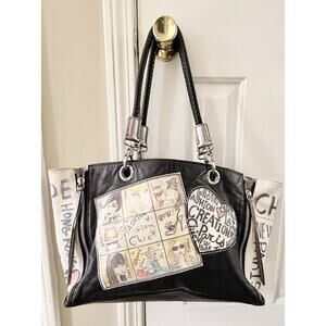 Brighton Black and White Fashionista Bag